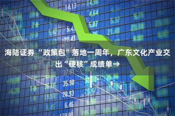 海陆证券 “政策包”落地一周年，广东文化产业交出“硬核”成绩单→