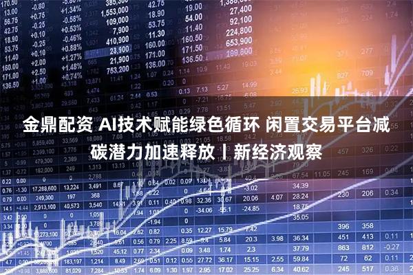 金鼎配资 AI技术赋能绿色循环 闲置交易平台减碳潜力加速释放丨新经济观察